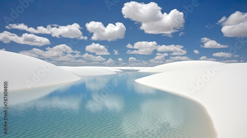 The lencois maranhenses national park brazil white sand dunes seasonal lagoons surreal landscapes photo