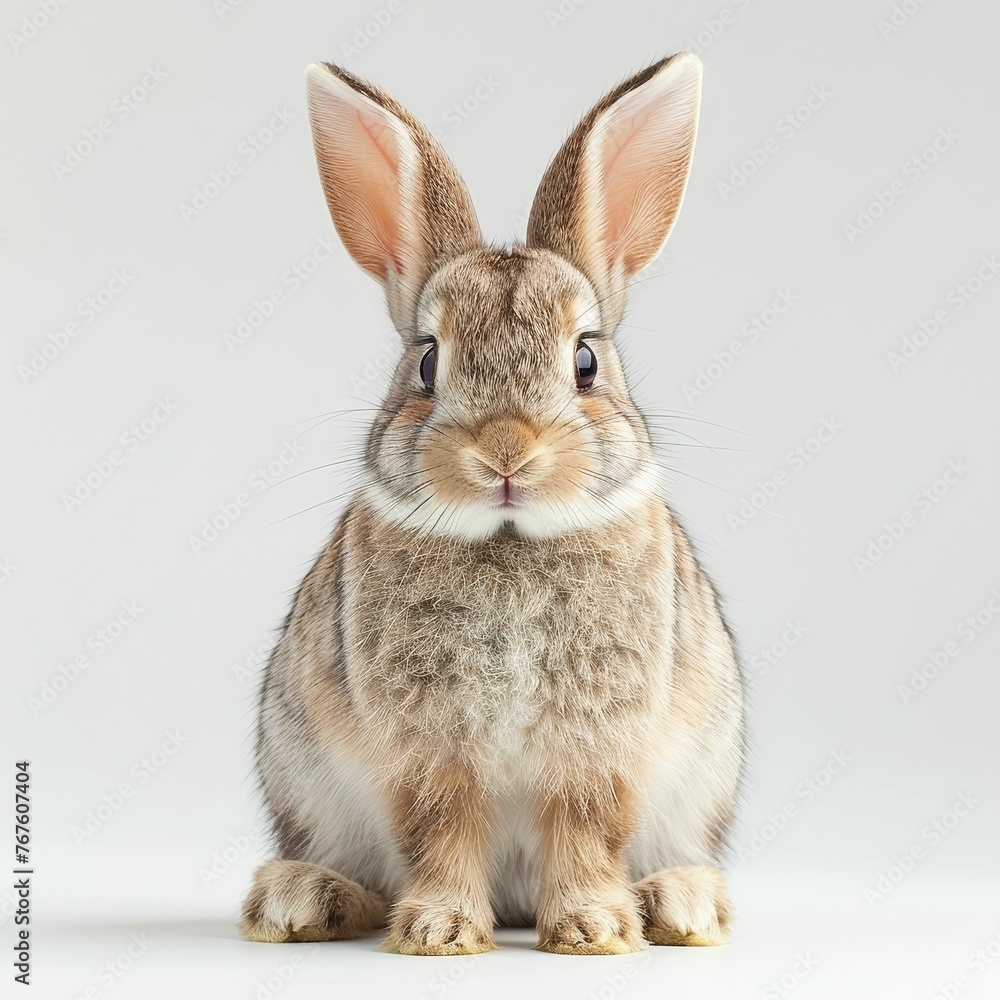 Obraz premium a angey bunny white background