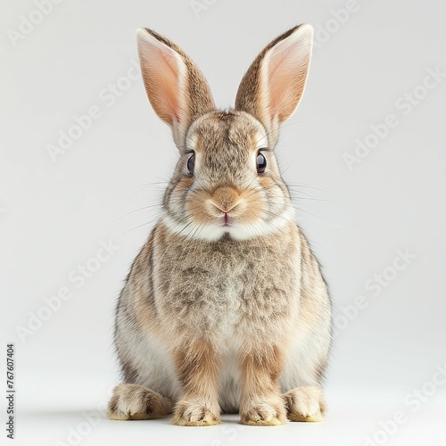 a angey bunny white background