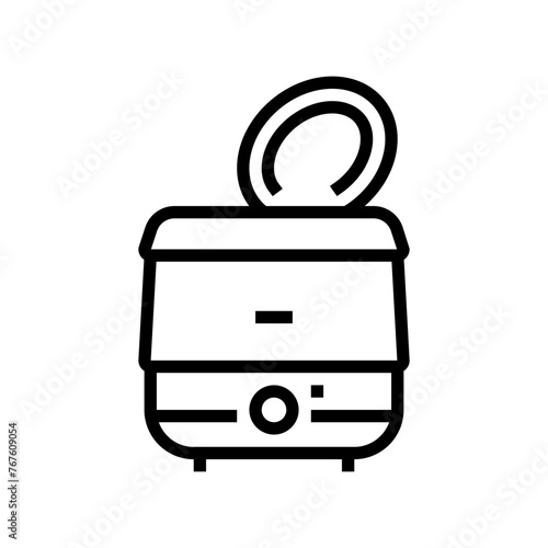 soup warmer restaurant equipment line icon vector. soup warmer restaurant equipment sign. isolated contour symbol black illustration