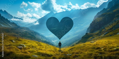 The Steadfast Heart s Journey Through the Majestic Mountain Landscape