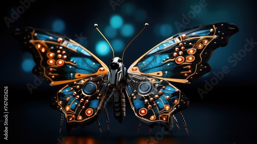 microbots building nanoscale robotic butterflies photo