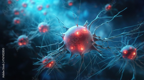 nanobots repairing damaged blood brain barrier photo