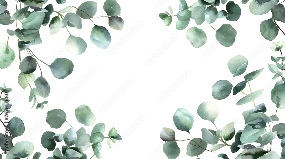 leaves frame , generative ai leaves frame , generative ai