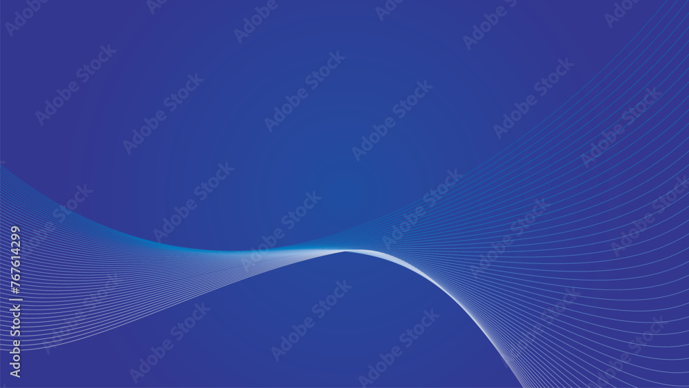 Blue Abstract background with curve line vector image Blue Abstract background with curve line vector image