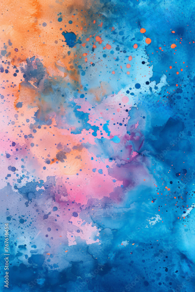 Abstract Watercolor Splashes