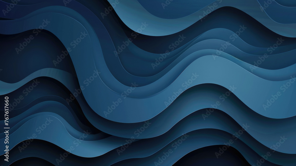 Abstract blue waves design on dark background. Abstract blue waves design on dark background.