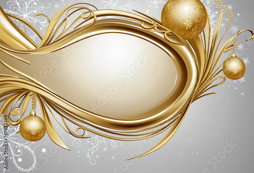  web graphic banner ad background frame elegant luxury luxury golden Christmas glossy curved sphere treatment beauty colorful background photo