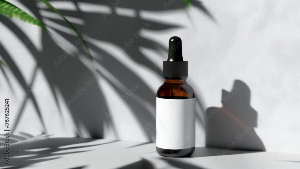 Blank mockup of a refreshing and energizing face serum with a bold and modern label. Blank mockup of a refreshing and energizing face serum with a bold and modern label.