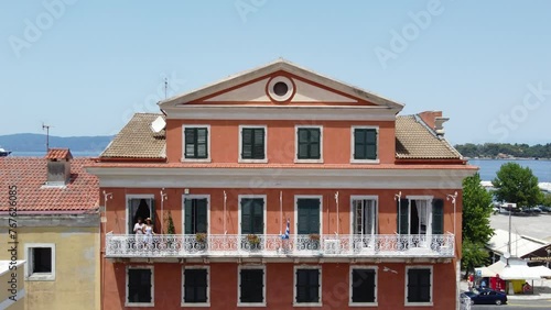 Couple on a Balcony in Porta Spilea Venetian Apartment, Corfu Old Town photo