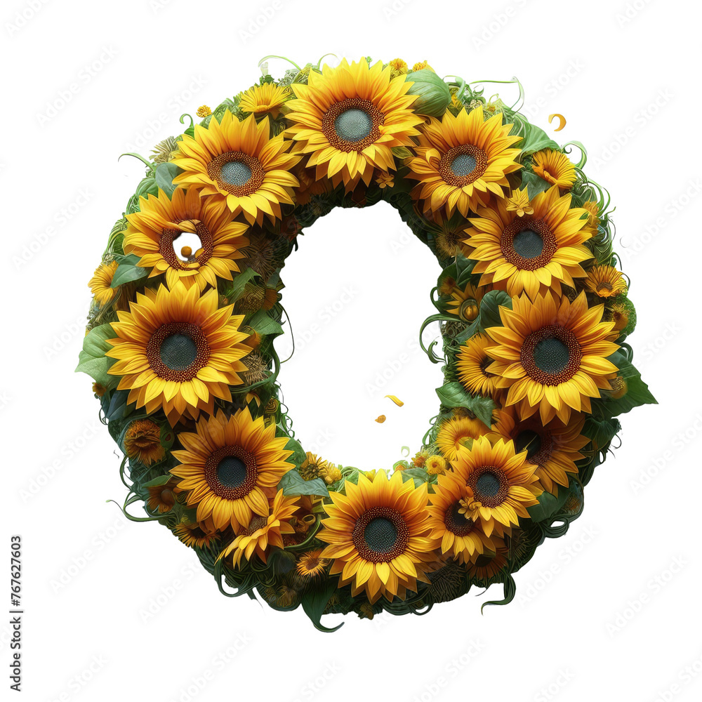 Isolated 3D Number on a Clear PNG Canvas, Generative AI Isolated 3D Number on a Clear PNG Canvas, Generative AI