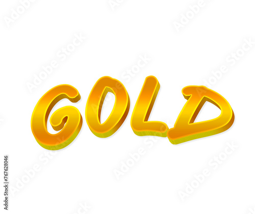 Gold text effect 100k.Format PNG.icon sign symbol design transparent background. Cute cartoon comics. Blanc place for text.sticker for banner, chat, web page, poster. 3d text render with gold effect,