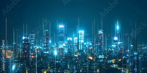 City Lights: A Bioluminescent Metropolis