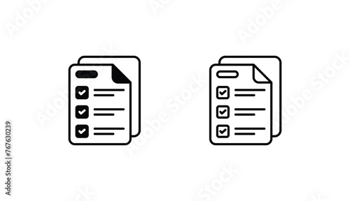 Task icon design with white background stock illustration