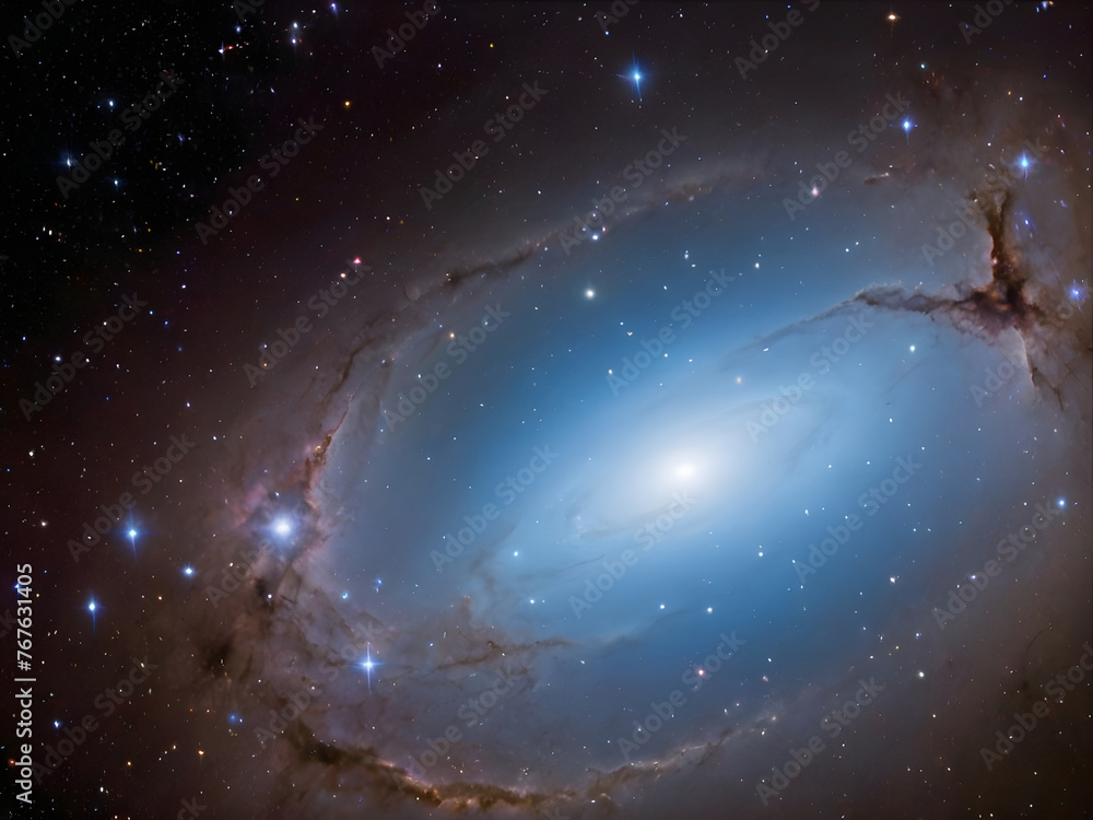 Starry night sky, Starry night cosmos. Universe science astronomy.