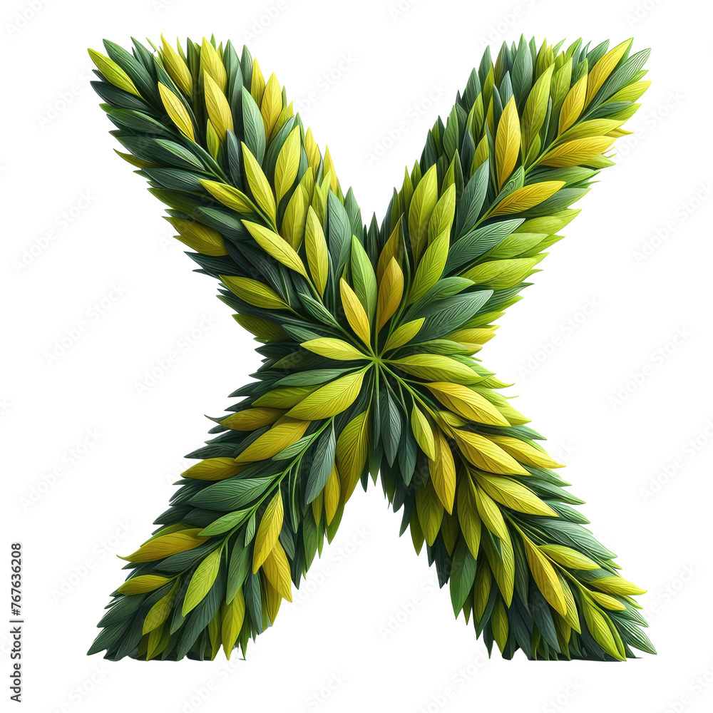 Naklejka premium Isolated 3D Letter on a Clear PNG Canvas, Generative AI