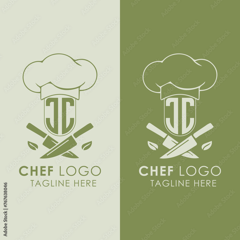 JL initial monogram for chef cooking logo with creative style design. JL initial monogram for chef cooking logo with creative style design.