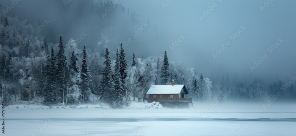 Winter snow landscape