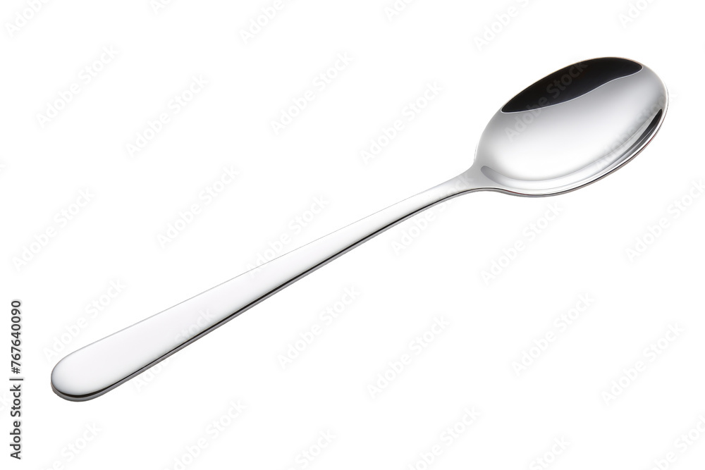 Eclipse: A Dark Handled Spoon in the Spotlight. On White or PNG Transparent Background. Eclipse: A Dark Handled Spoon in the Spotlight. On White or PNG Transparent Background.