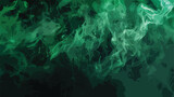 Green colorful dye on black backgroundArt abstract sm