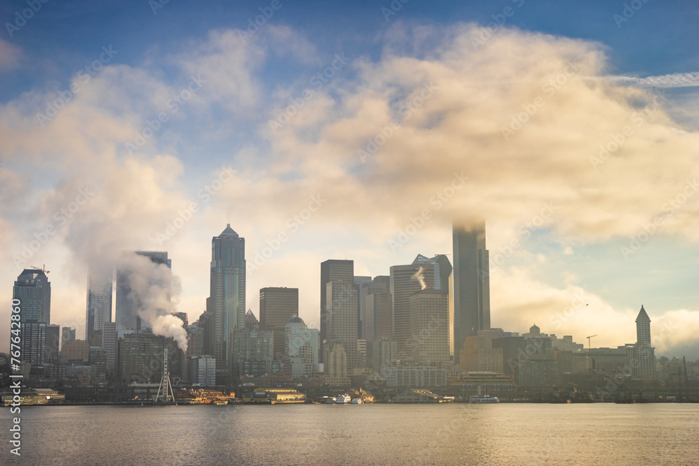 Obraz premium The Seattle Skyline, Washington State, USA