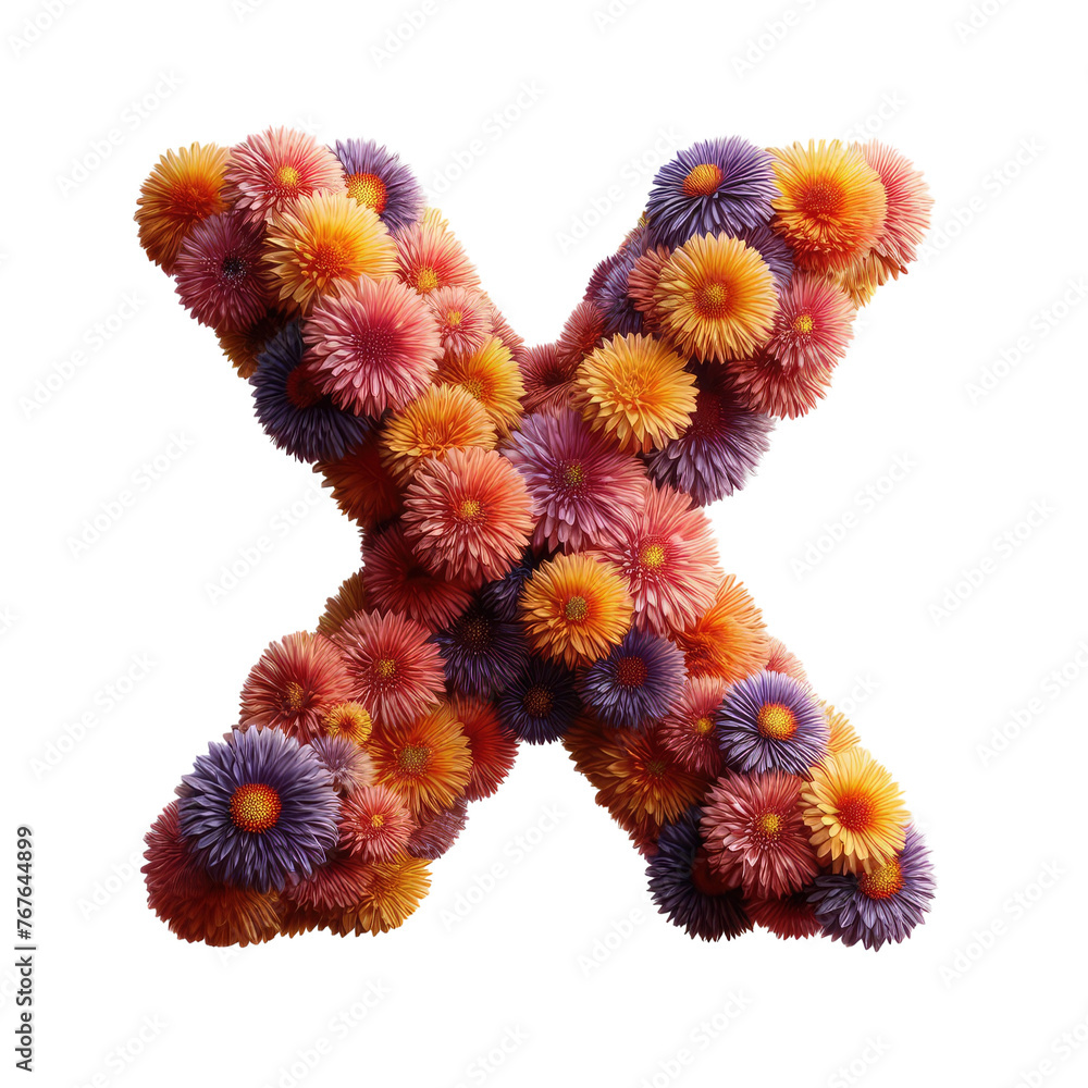 Isolated 3D Letter on a Clear PNG Canvas, Generative AI Isolated 3D Letter on a Clear PNG Canvas, Generative AI