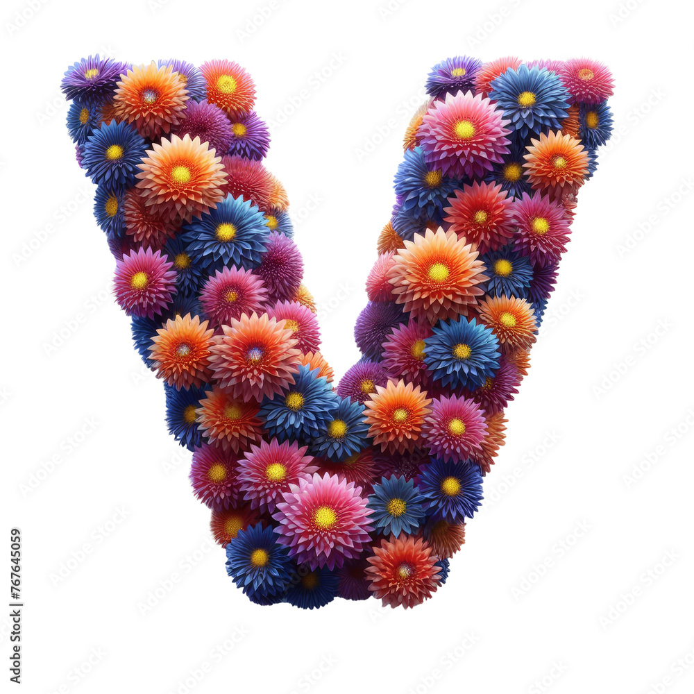 Isolated 3D Letter on a Clear PNG Canvas, Generative AI Isolated 3D Letter on a Clear PNG Canvas, Generative AI