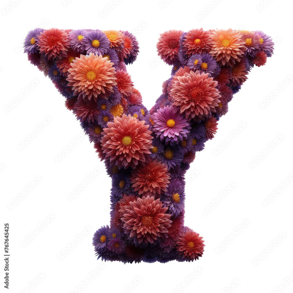 Isolated 3D Letter on a Clear PNG Canvas, Generative AI Isolated 3D Letter on a Clear PNG Canvas, Generative AI