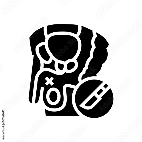 vasectomy urology glyph icon vector. vasectomy urology sign. isolated symbol illustration