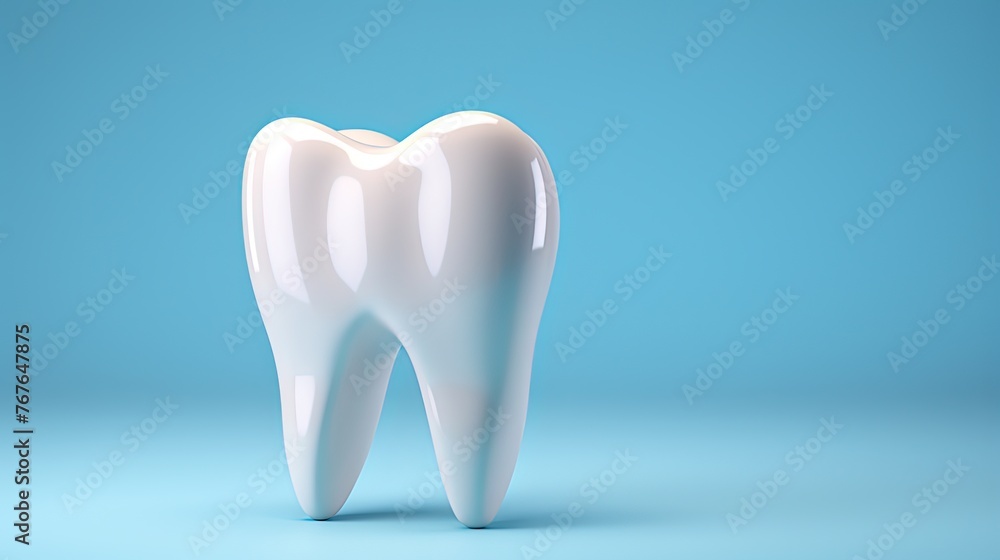 High-resolution image of a healthy tooth, isolated on a bright background. Generative AI High-resolution image of a healthy tooth, isolated on a bright background. Generative AI