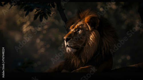 portrait of a lion , generative ai