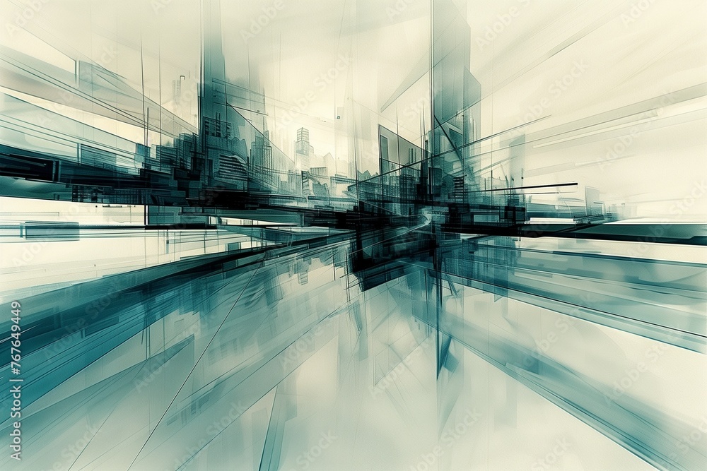 Fototapeta premium The sleek aesthetics of modern design with the functionality of minimalism. Generative AI