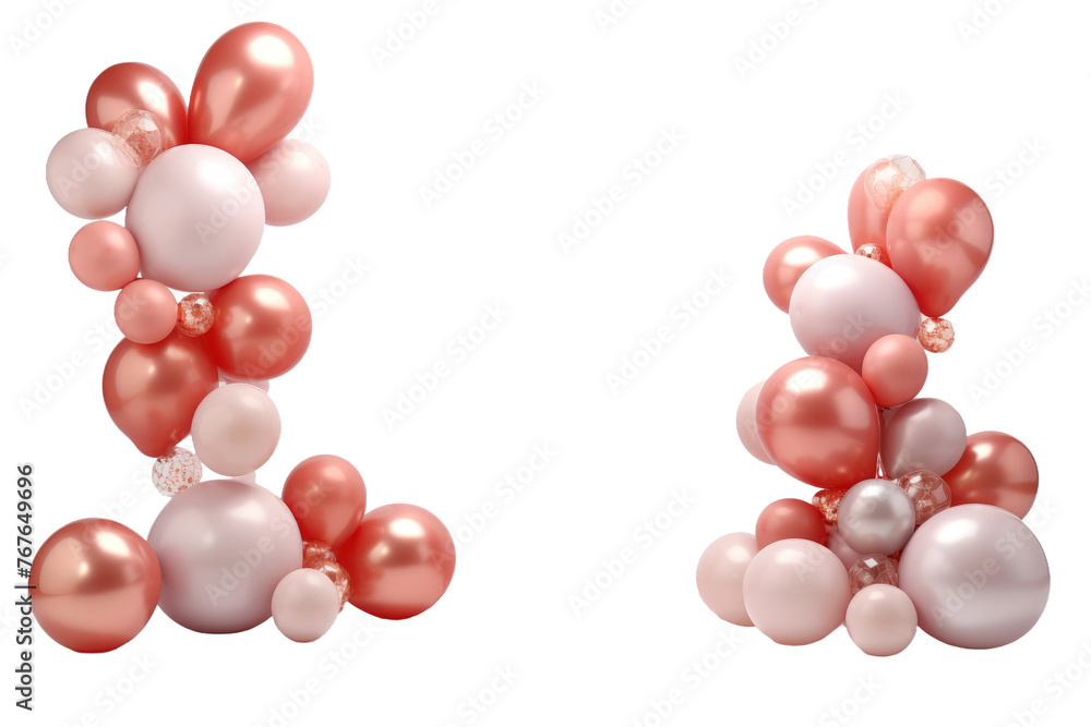 Symphony of Floating Balloons. On White or PNG Transparent Background. Symphony of Floating Balloons. On White or PNG Transparent Background.