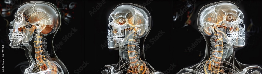 Images capturing the internal structures of the body using xrays , unique hyper-realistic illustrations Images capturing the internal structures of the body using xrays , unique hyper-realistic illustrations
