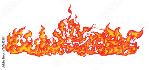 fire and flames illustration vector element