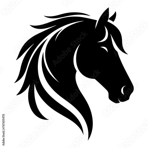 Horse Head Vector  Horse Silhouette 