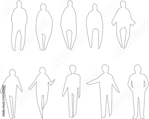 Adobe Illustrator Artwork Vector sketch design illustrator drawing of a simple person for completeness of the image 