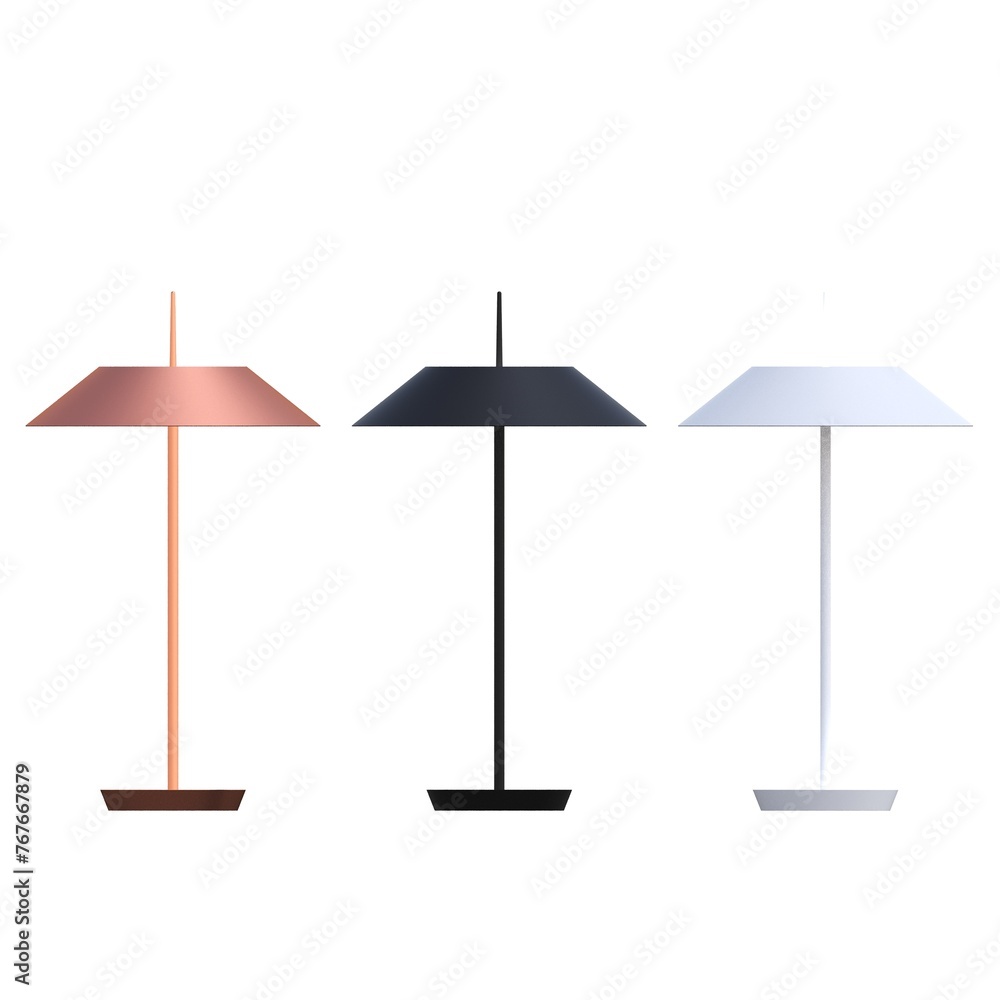 table lamp isolated on white background, room lamp, 3D illustration, cg render table lamp isolated on white background, room lamp, 3D illustration, cg render