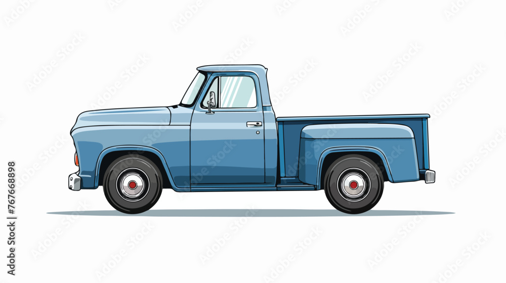 Pickup Truck flat vector