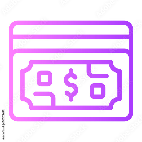 cash gradient icon