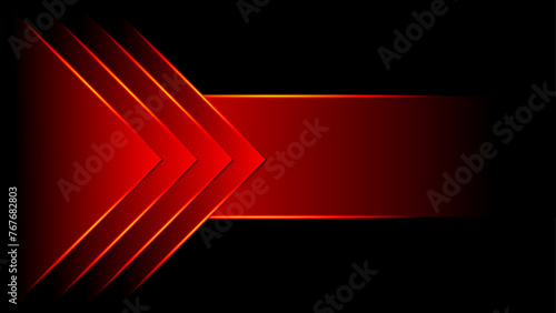 red Background, klare Linien 