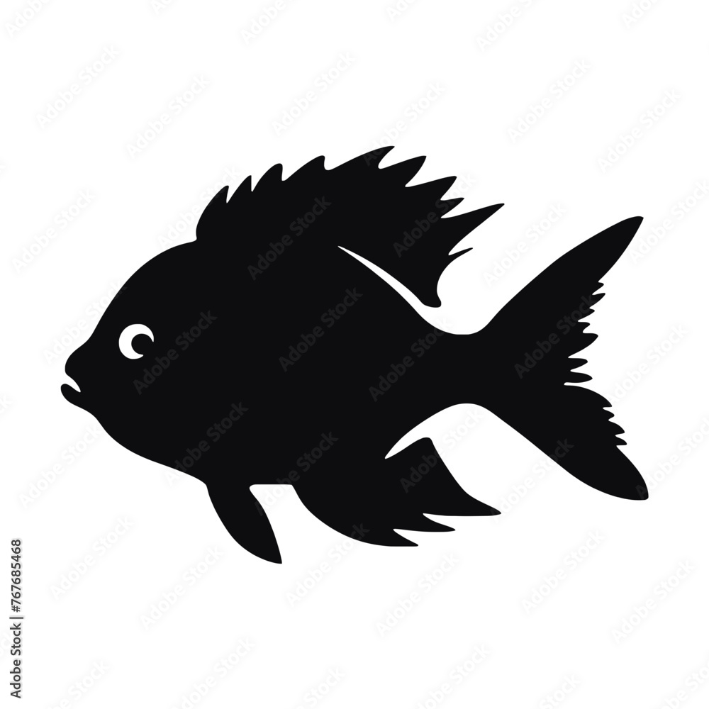 Fototapeta premium fish Silhouette 