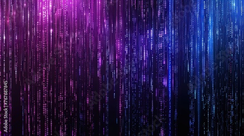 A purple and blue striped background with a lot of dots