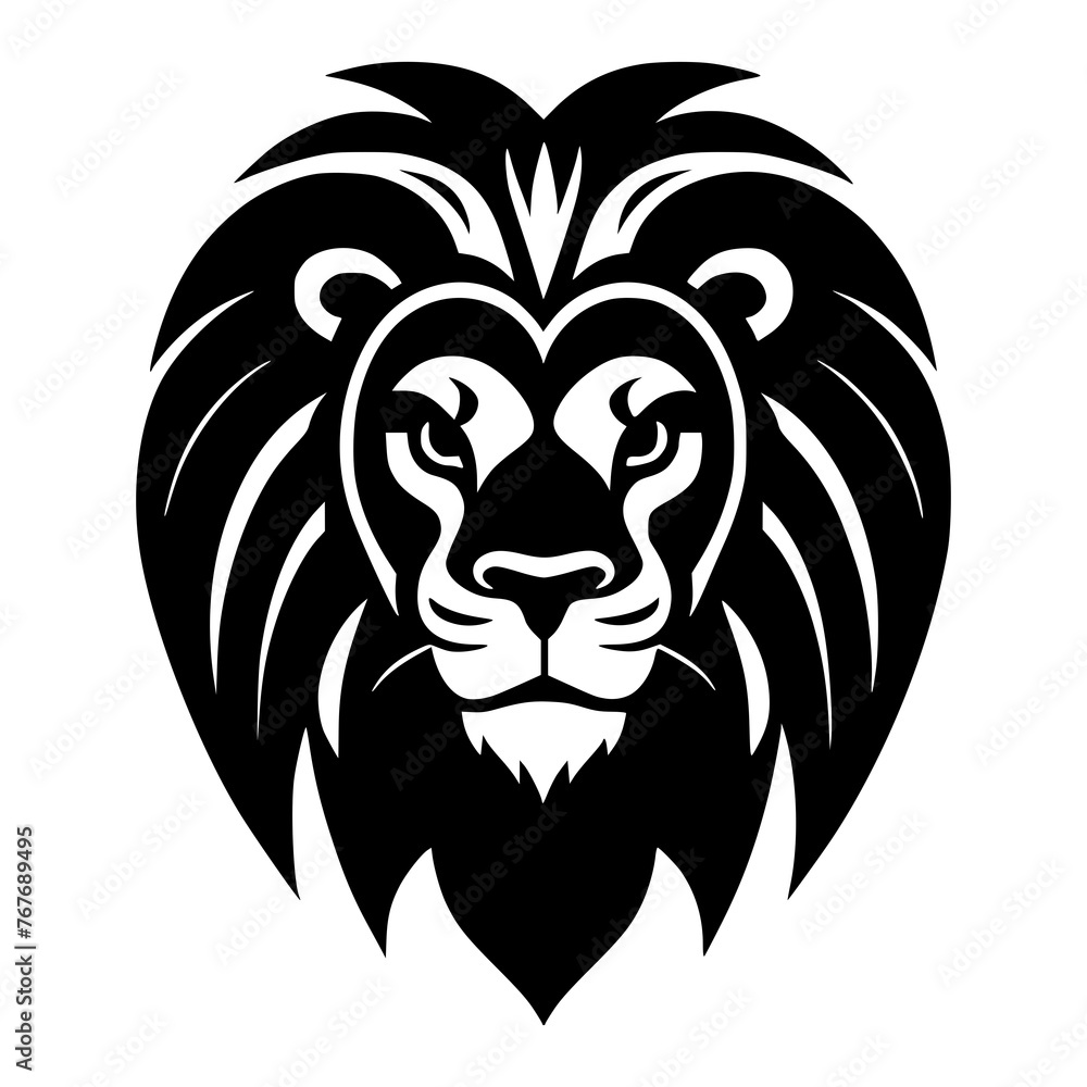 lion head vector