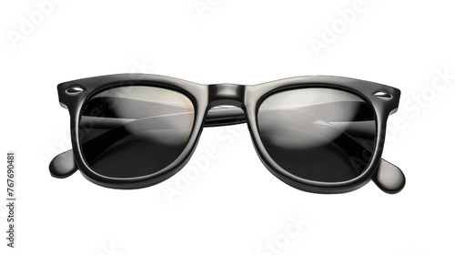 Stylish Black Sunglasses on Transparent Background PNG