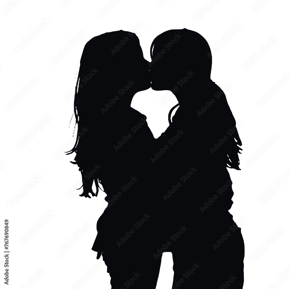 Young female lesbian couple hugging and kissing each other. LGBT couple, lesbian couple Young female lesbian couple hugging and kissing each other. LGBT couple, lesbian couple