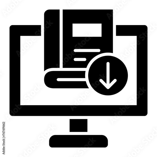   Direct Download glyph icon