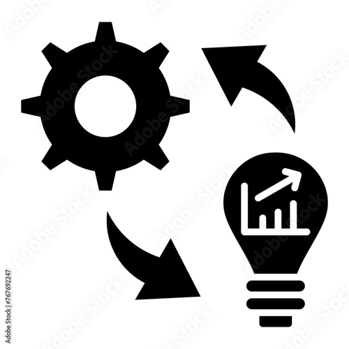   Statistics glyph icon