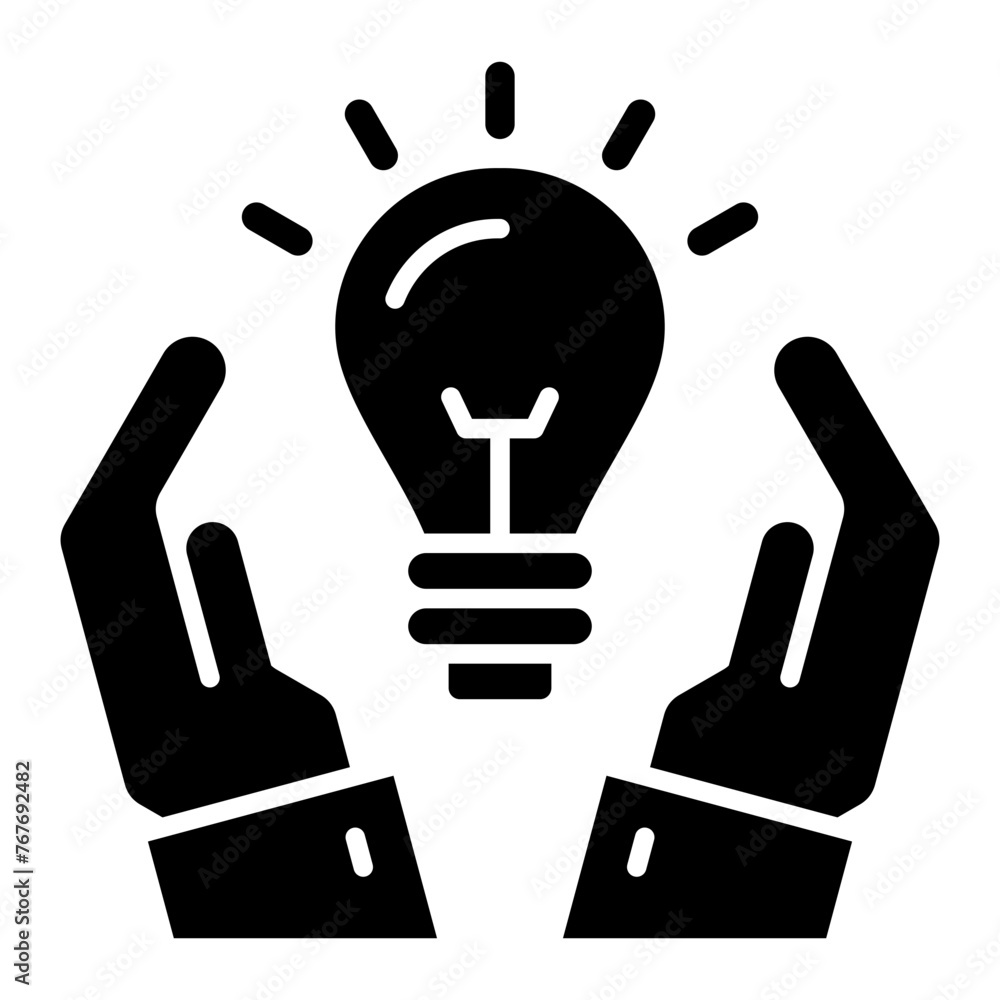Obraz premium Partnership glyph icon