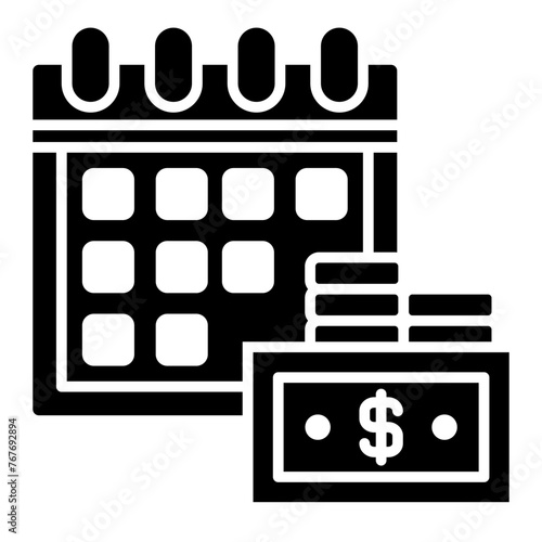   Payday glyph icon